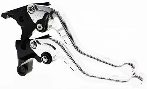 Miniatura 9 de Palancas de embrague de freno corto de aluminio con textura 3D de motocicleta compatibles con FZ1 FAZER 06-15, FZ8 11-15, FZ6R/XJ6 DIVERSION 09-15