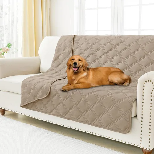 Miniatura 127 de Smiry Funda Impermeable para Cama de Perro, Manta Suave Reversible para Mascotas, Lavable a Prueba de Fugas para Gatos y Perros, Funda para Sofá