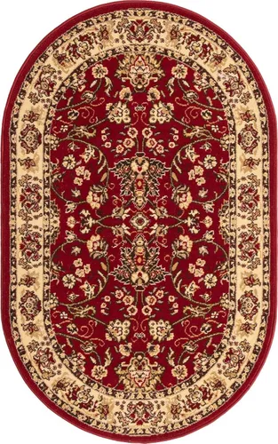 Miniatura 10 de Unique Loom Sialk Hill Collection - Alfombra de área - Washington (3 pies 3 pulgadas x 5 pies 3 pulgadas, ovalada borgoña/crema)