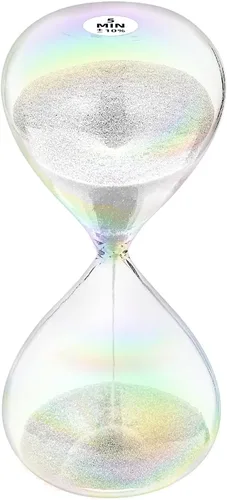 Miniatura 15 de Reloj de arena con temporizador de arena de 1 minuto con arena de color marrón, reloj de arena grande de 1 minuto, reloj de arena de 1 minuto