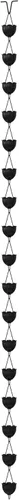Miniatura 8 de Rain Chains Direct - Cadena de lluvia de tulipán - 8.5 pies - Aluminio recubierto de polvo negro - Cadenas de lluvia premium para canalones