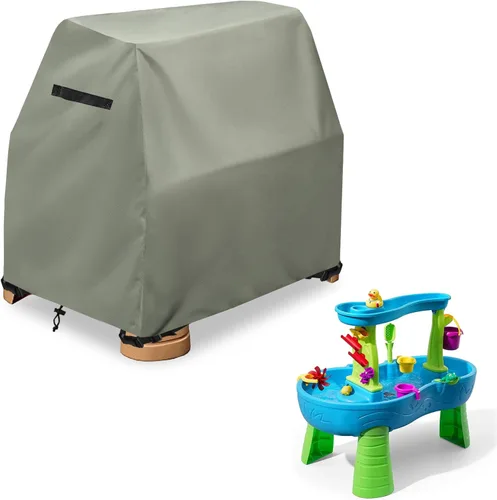Miniatura 9 de Cubierta para mesa de agua para niños, resistente al aire libre, 600D, impermeable, anti-UV, a prueba de polvo, para niños, compatible con Step2