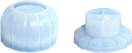 Miniatura 4 de Molde de tarro de resina de calabaza con tapa, molde de silicona para manualidades de bricolaje de resina epoxi, caja de joyería, contenedor