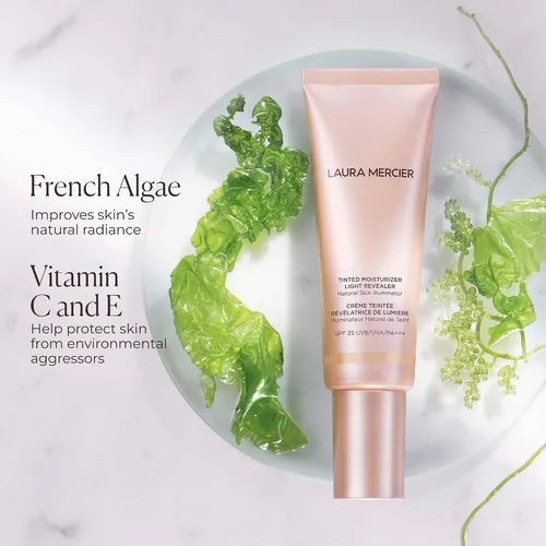 Miniatura 5 de Laura Mercier Hidratante tintado Light Revealer Iluminador natural de la piel con SPF 25: hidratación durante todo el día, cobertura ultra