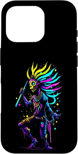 Miniatura 20 de iPhone 16 Dancing Kokopelli Mystical Abstract Illustration Case