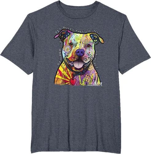 Miniatura 63 de Beware Of Pit Bulls, Dean Russo Pitbull Original - Camiseta para amantes de los perros, Negro