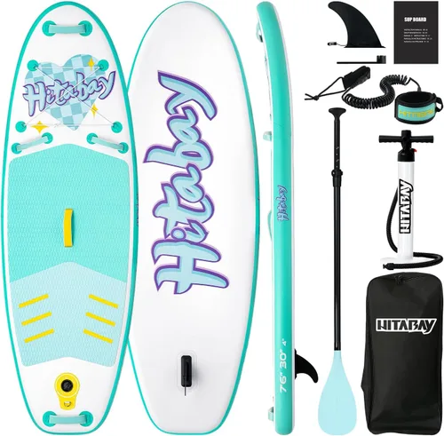 Miniatura 12 de Tabla de remo para niños con accesorios de SUP, tabla de remo para niños duradera, ligera y estable, cubierta antideslizante ancha, tablas de remo