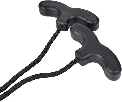 Miniatura 3 de Ballesta Dispositivo de Atrapamiento Doble Mango Ballestas Cuerda Cocker Aid Cocking String Herramienta