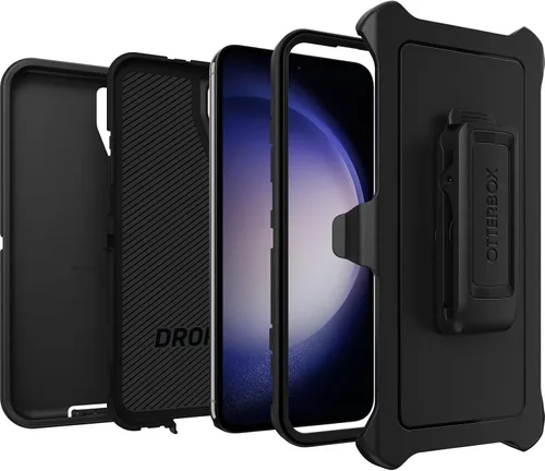 Miniatura 4 de OtterBox Funda para Galaxy S23+ Defender Series - Una sola unidad se envía en bolsa de plástico, ideal para clientes empresariales, color negro