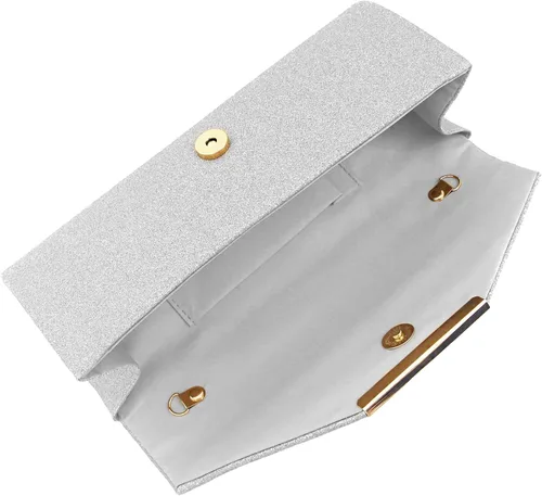 Miniatura 14 de Naimo Bolso de mano brillante para mujer, bolso de noche para fiesta, cóctel, boda, elegancia, sobre