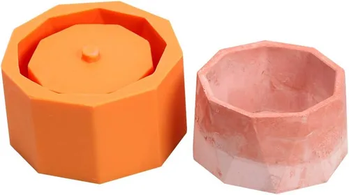 Miniatura 13 de NICOLE Molde de silicona para maceta, moldes de cemento para cenicero, moldes para plantas suculentas
