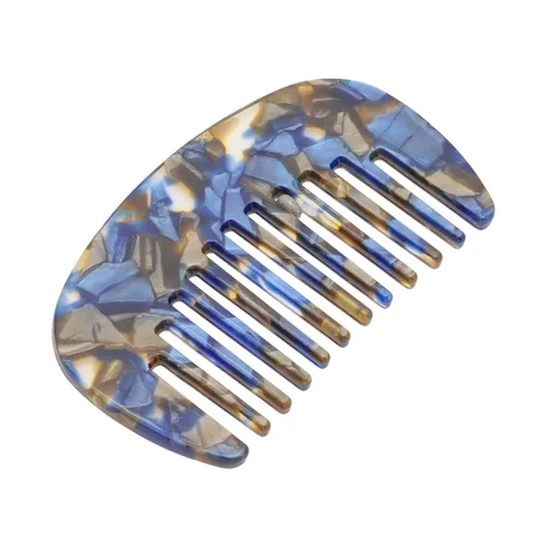 Miniatura 14 de VOCOSTE Peine para el cabello de dientes anchos, peine antiestático de tamaño de bolsillo para cabello grueso, rizado, cuidado del cabello, peine
