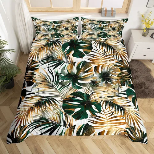 Miniatura 27 de Juego de ropa de cama floral, funda de edredón de flores de iris de colibrí, tamaño matrimonial, jardín, botánico, magnífica, funda de edredón