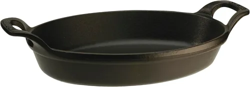 Miniatura 2 de Staub Plato para asar ovalado de 8 1/4 pulgadas, negro mate