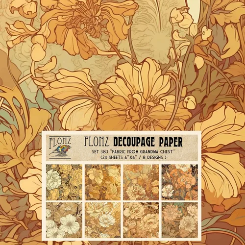 Miniatura 17 de Decoupage - Paquete de papel (24 hojas de 6 x 6 pulgadas) Secret Garden # Papel de patrón de estilo vintage para decoupage, manualidades y álbumes