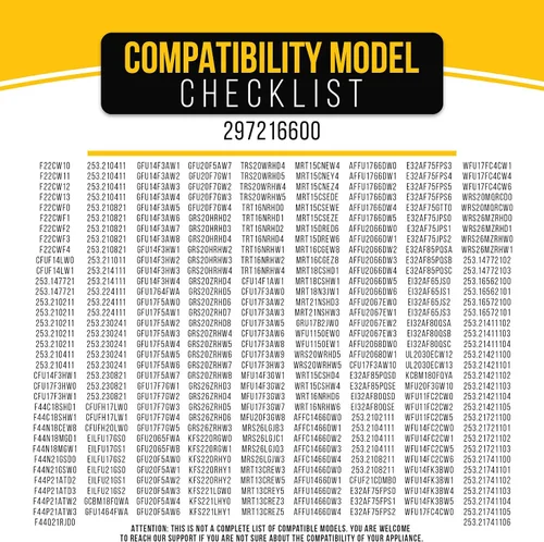 Miniatura 8 de PartsBroz - Termostato de descongelación para congelador 297216600 actualizado [puntas de bricolaje incluidas] por PartsBroz – Pieza compatible