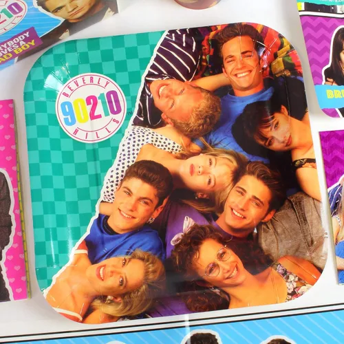 Miniatura 2 de Beverly Hills 90210 - Suministros para fiestas (paquete de lujo), decoraciones y suministros para fiestas de los años 90, paquete de fiesta