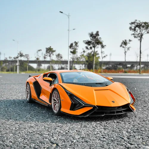 Miniatura 8 de BEZGAR Auto de control remoto - 1:14 Lambo Sián FKP 37 eléctrico, deportivo, de carreras, juguete de auto con puerta abierta, serie de autos RC