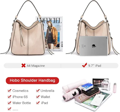 Miniatura 2 de Hobo Purses Handbags for Woman Crossbody Large Bag for Ladies Shoulder Vegan Fashion Leather Tote