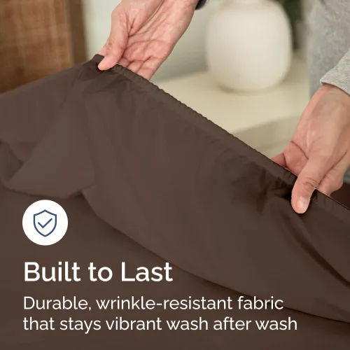 Miniatura 6 de Sábana bajera tamaño individual – Sábana inferior única solo – Ropa de cama de lujo hotelera ultra suave con bolsillos profundos de 8-16 pulgadas