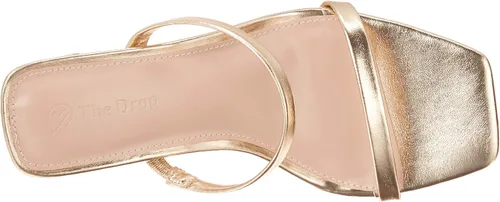 Miniatura 8 de The Drop - Sandalias de tacón alto Avery con dos correas y punta cuadrada para mujer