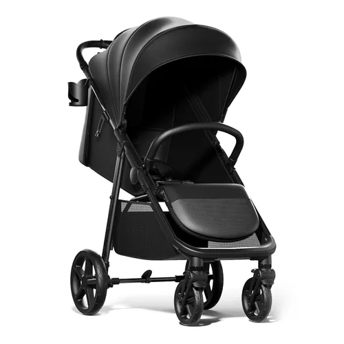 Miniatura 10 de Cochecito de bebé Mompush Nova para niños pequeños, bebés y recién nacidos Asiento espacioso y modo completamente plano Plegado compacto con una
