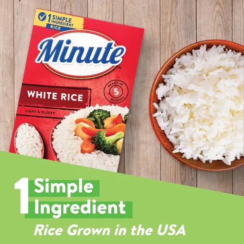 Miniatura 4 de Arroz blanco Minute, arroz blanco instantáneo para cenas rápidas, caja de 28 onzas
