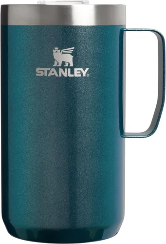 Miniatura 18 de STANLEY Everyday Camp Mug de 24 onzas, tapa para beber, taza para café, té y bebidas, taza de café aislada de acero inoxidable, sin BPA, color ceniza