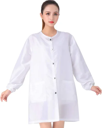 Miniatura 20 de Chaqueta Profesional de Smock de Salón, Chaqueta Impermeable para Estilista, Capa de Barbero, Chaqueta para Peluquería y Aseo de Mascotas