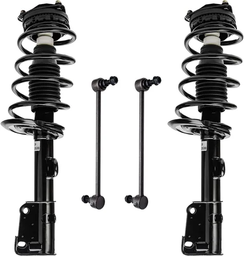 Miniatura 14 de Detroit Axle - Puntales delanteros con resorte helicoidal + enlaces de extremo de barras estabilizadoras de repuesto para Ford Flex Lincoln MKT