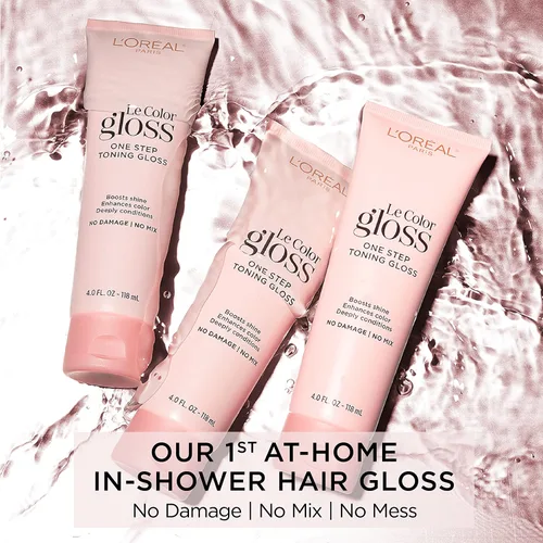 Miniatura 7 de L'Oréal Paris Le Color One Step - Brillo tonificante para el cabello, color caoba, 4 onzas