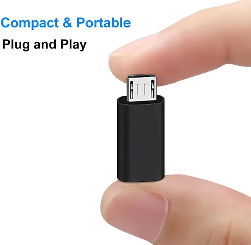 Miniatura 7 de Adaptador USB C a Micro USB, USB tipo C hembra a micro USB macho compatible con Samsung Galaxy S7/S6/S5/S4/S3, Note 5/4/3, teléfonos Android