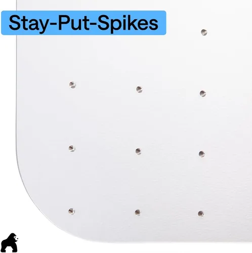 Miniatura 8 de GORILLA GRIP Tapete antideslizante para silla de oficina para suelos de alfombra, deslizamiento suave de 36 x 48 pulgadas debajo del escritorio