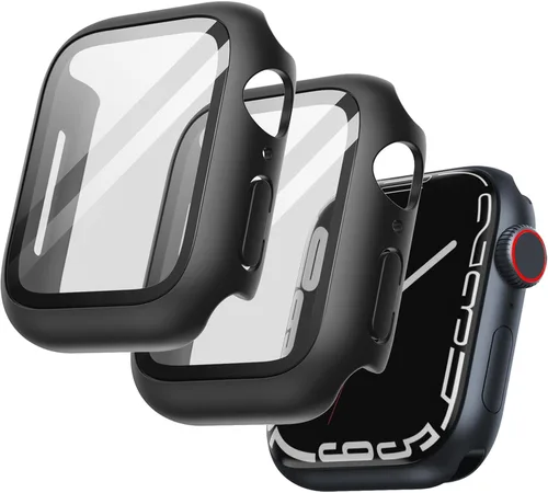 Miniatura 35 de JETech Funda con protector de pantalla para Apple Watch SE 3/2/1 (2025/2022/2020)/Series 6 5 4 de 1.575 pulgadas, cubierta protectora total, Negro