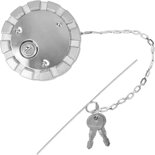 Miniatura 12 de Tapa de combustible diésel de bloqueo, tamaño nominal de 3", 1/4 de vuelta, sin ventilación, tapa de combustible de aluminio para Freightliner