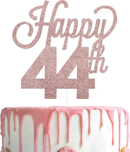 Miniatura 70 de LINGTEER - Decoración para pastel con texto "Happy Birthday 100", color negro