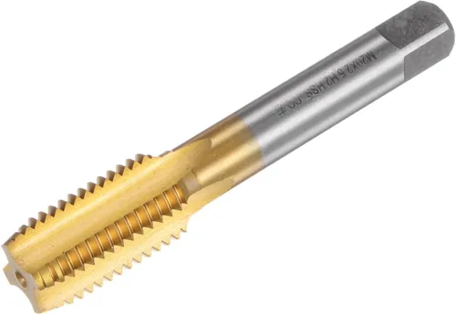 Miniatura 18 de uxcell Grifos de flauta rectos, M12 x 1.25 Mano izquierda métrica cubierta de titanio M35 cobalto de alta velocidad máquina de acero roscado roscado