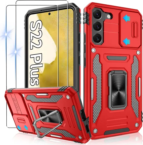 Miniatura 149 de Gritup para Samsung Galaxy S22 Funda con protectores de pantalla HD de 2 paquetes y cubierta deslizante para la cámara, protección contra caídas
