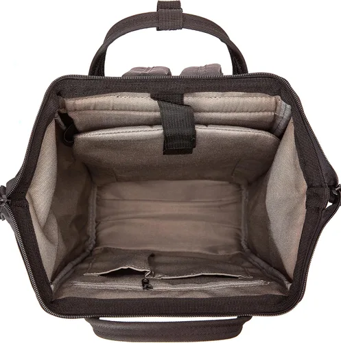Miniatura 5 de Kah&Kee - Mochila de viaje de poliéster con función antirrobo, para laptop, para mujeres y hombres, Negro S