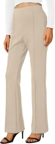 Miniatura 34 de Urban CoCo Pantalones de trabajo elásticos con corte de bota, pantalones de yoga pequeños para oficina casual