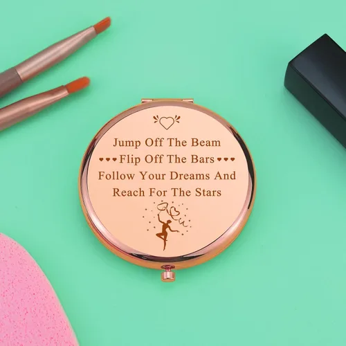 Miniatura 5 de Regalo inspirador de gimnasia para mujeres, espejo de maquillaje compacto para gimnasta, regalo de gimnasia para niñas, amantes de la gimnasia