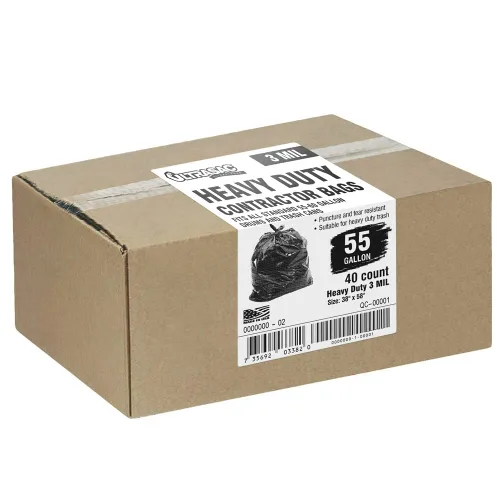 Miniatura 7 de Ultrasac Bolsas para Contratistas de Servicio Pesado de 55 Galones - (40 Unidades, 3 MIL) - 38" x 58" - Forros Grandes de Plástico Negro para Botes