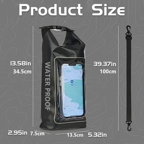 Miniatura 7 de Bolsa impermeable 2 en 1 para acampar al aire libre, playa, bolsa a prueba de arena, mochila impermeable para teléfono celular, accesorios