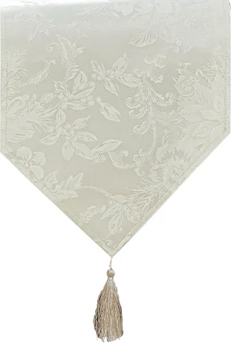 Miniatura 20 de Elrene Home Fashions Poinsettia Elegance - Servilletas de cena de tela jacquard para Navidad y vacaciones, juego de 4, 17"x17", rojo
