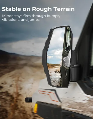Miniatura 3 de KEMIMOTO Espejos laterales mejorados, de gran tamaño, montados en puerta, compatibles con Polaris Ranger 1000 570 Northstar XP SP 2018-2025 2026