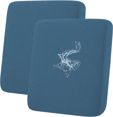 Miniatura 142 de hyha Fundas impermeables para cojines de sofá para mascotas, funda antideslizante para asiento de sofá para perros lavable, tela de jacquard Gris