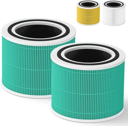 Filtro de repuesto para absorción de toxinas Core 300 para LEVOIT Core 300, Core 300-P, purificador de aire Core 300S VortexAir, filtro HEPA Verde