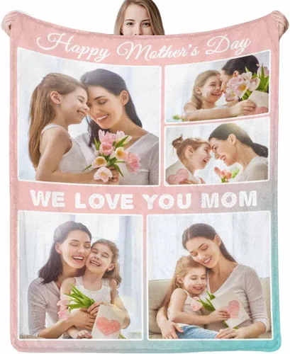 Miniatura 8 de Artsadd Manta personalizada con foto, mantas personalizadas para papá y abuelo, regalos del Día del Padre, manta conmemorativa para la familia