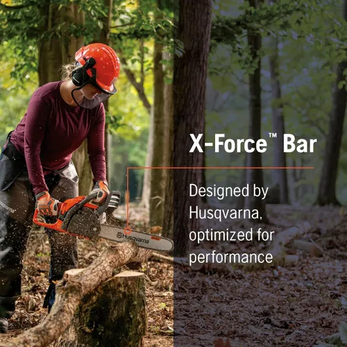 Miniatura 3 de Husqvarna X-Force - Barra guía de motosierra de 18 pulgadas, paso de .325 pulgadas, calibre de 0.058 pulgadas, 72 eslabones de transmisión
