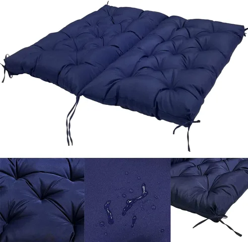Miniatura 6 de Cojines de repuesto para columpio con respaldo, cojín de banco impermeable para exteriores, 2-3 plazas, para muebles de jardín y patio